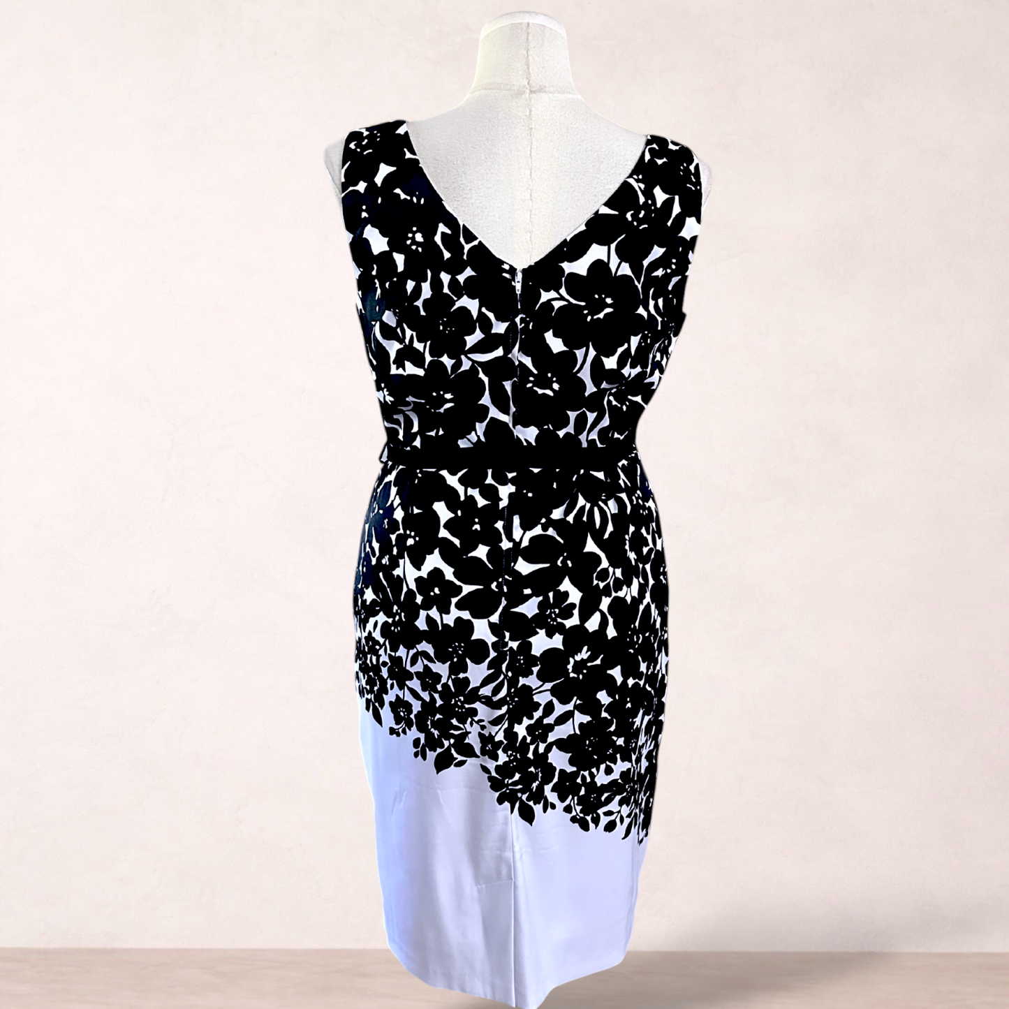 Liz Jordan Floral Belted Shift Dress | Size 18