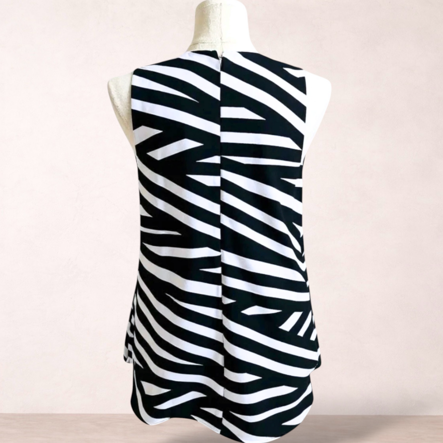 Witchery Black & White Striped Top | Size 16
