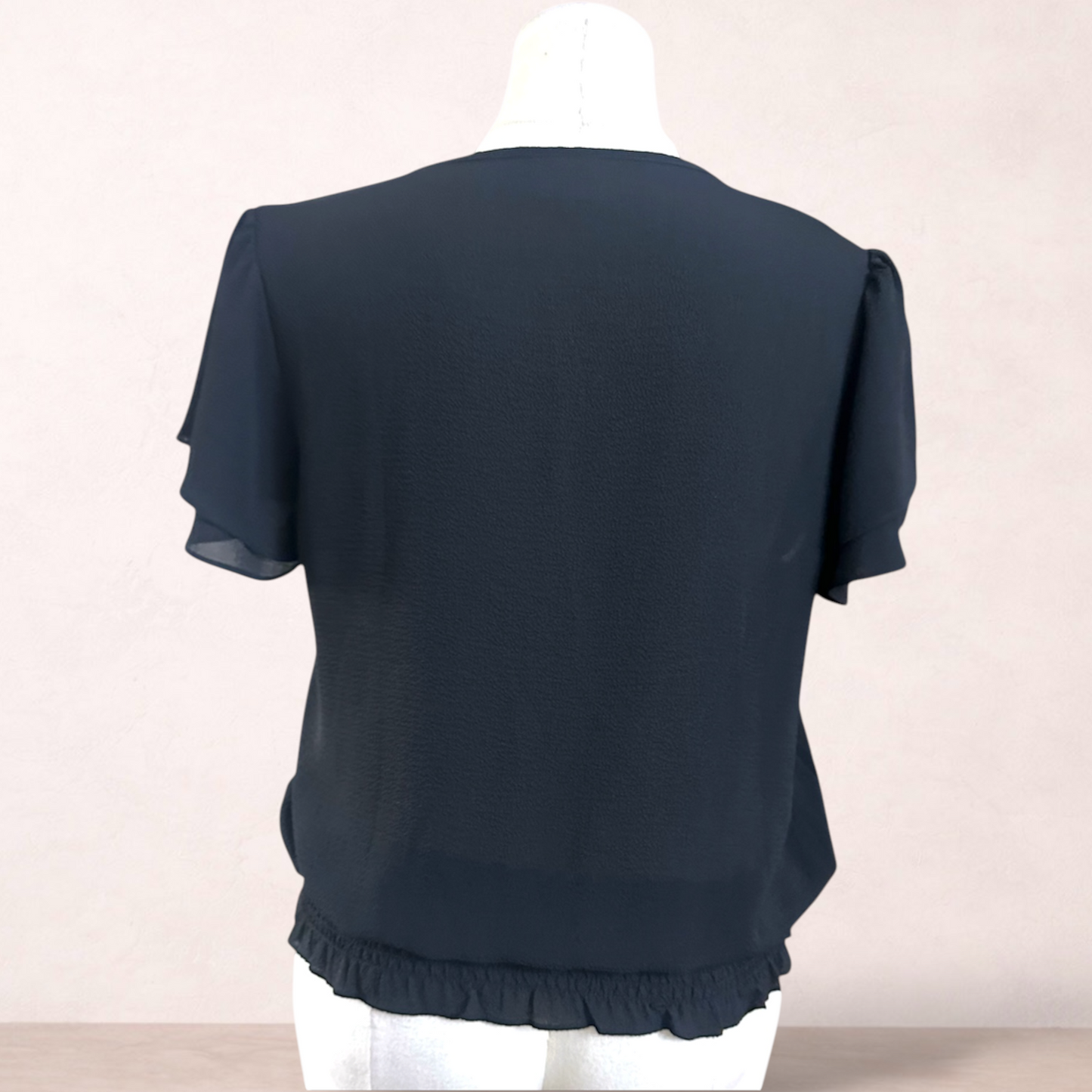 Seed Heritage Black Blouse Top | Size 14