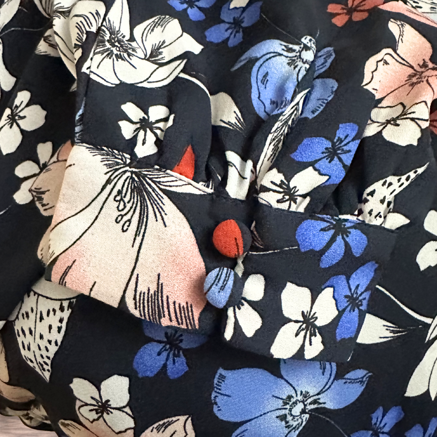 Jeanswest Navy Floral Dress | Size 16