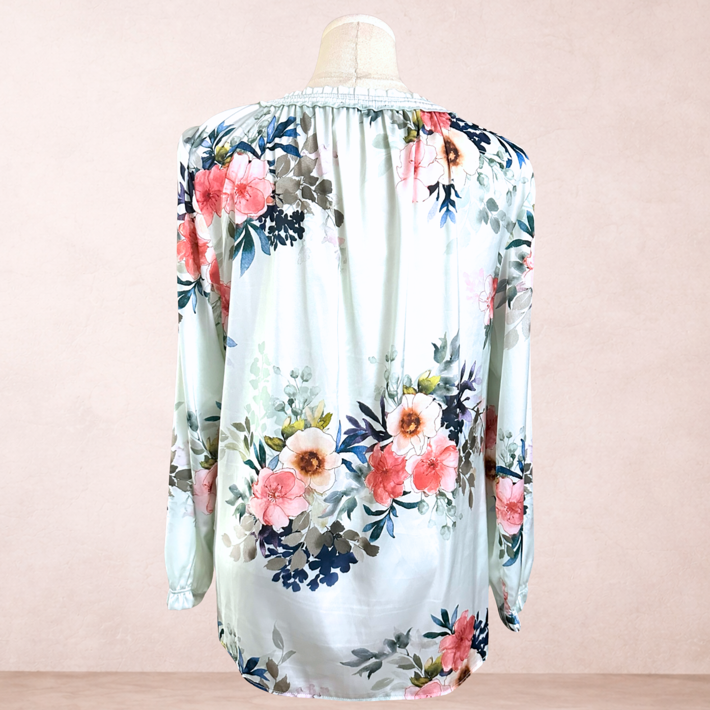 Regatta Soft Green Floral Blouse | Size 16