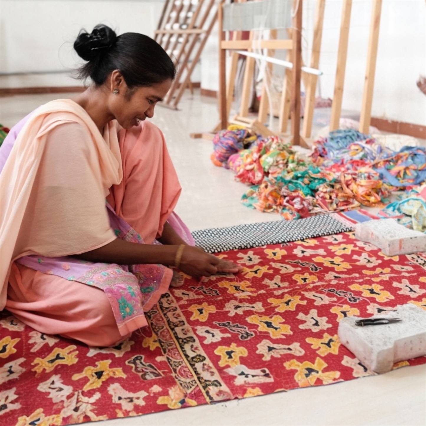 Adhira Shibori Sarong | Cotton Voile
