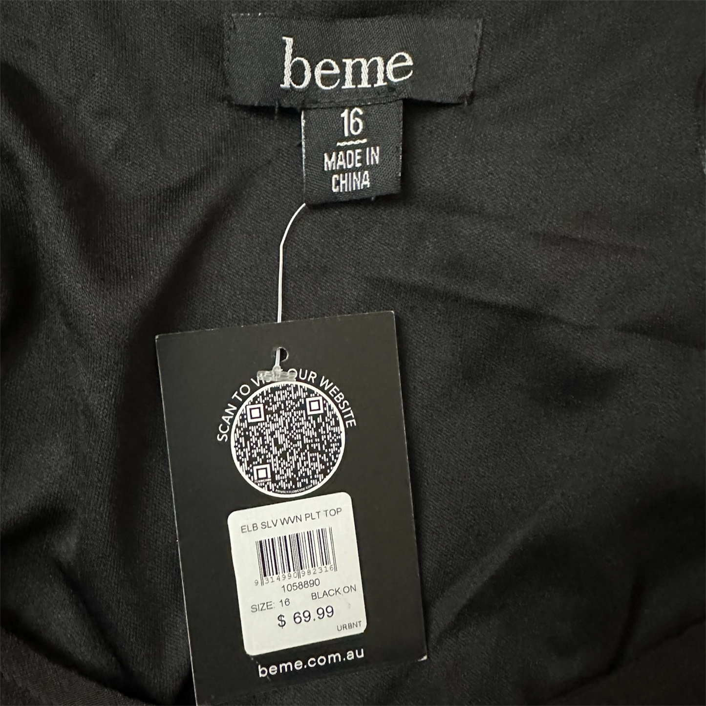 Beme Black Relaxed Top | Plus Size 16 | New with tags