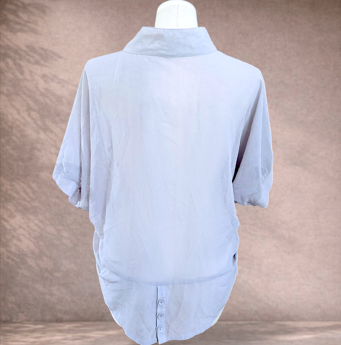Taking Shape Grey Button Blouse | Plus Size 20