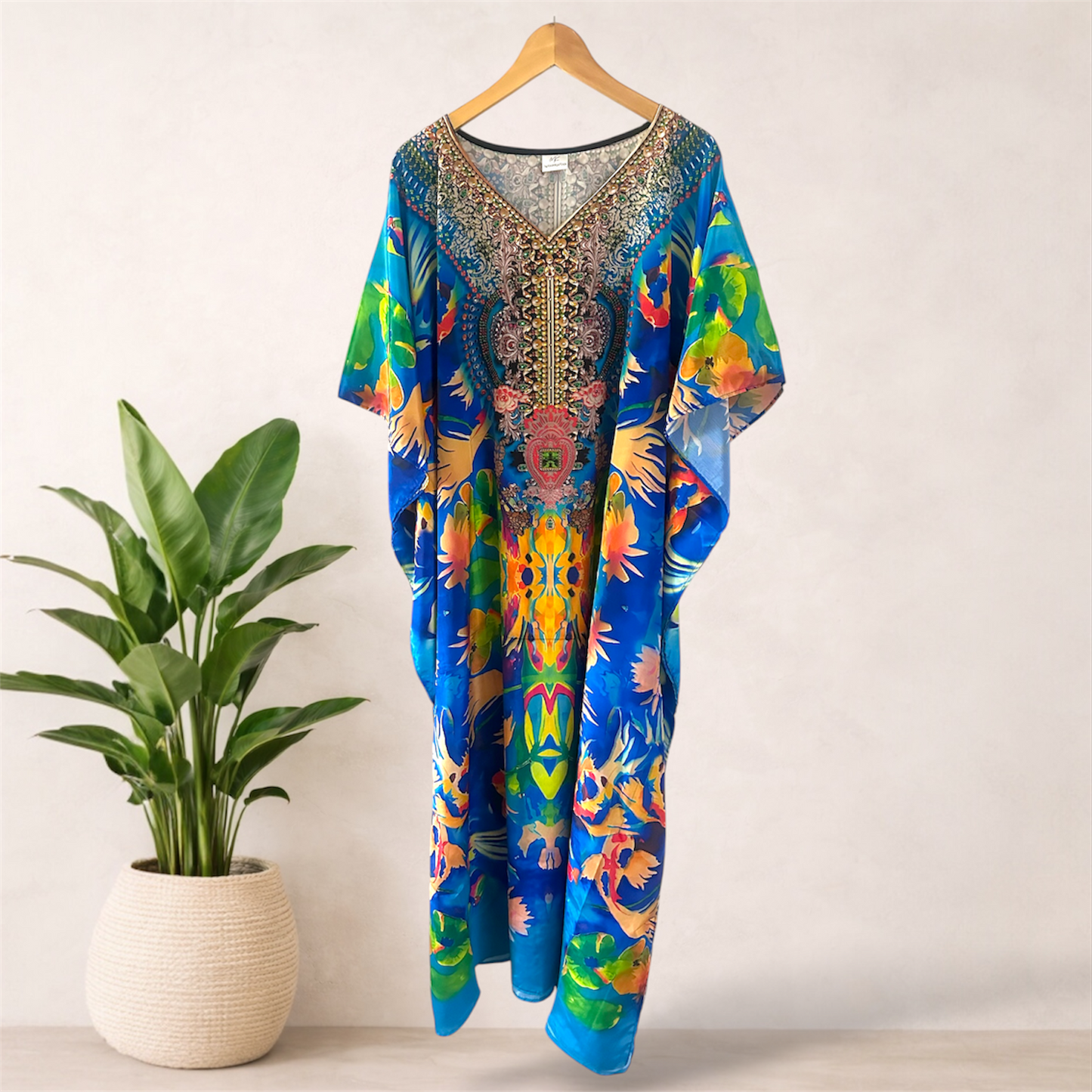 Sapphire Jaipur Embellished Kaftan | Fits 16–24