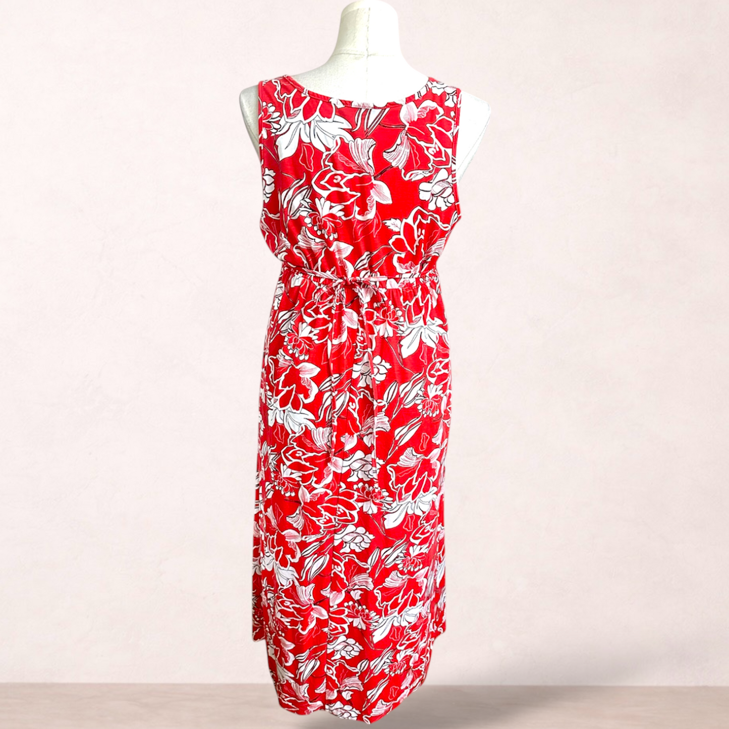 Moda Red Floral Maxi Dress | Plus Size 20