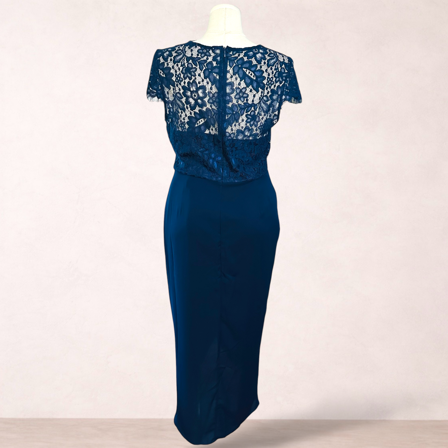 Something For Sarah Navy Blue Maxi Dress | Size 16