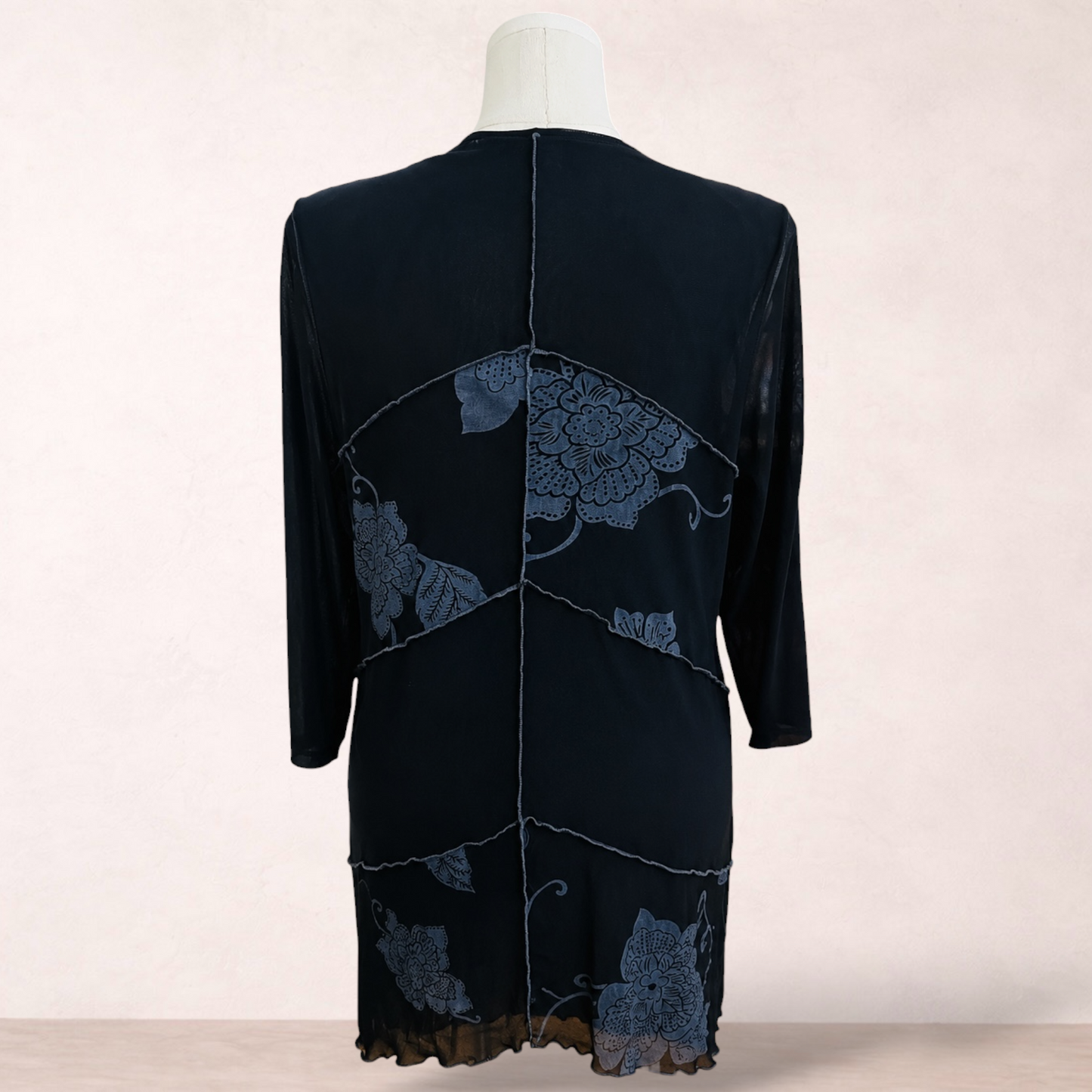 Taking Shape Black Floral Print Tunic | Plus Size M 18