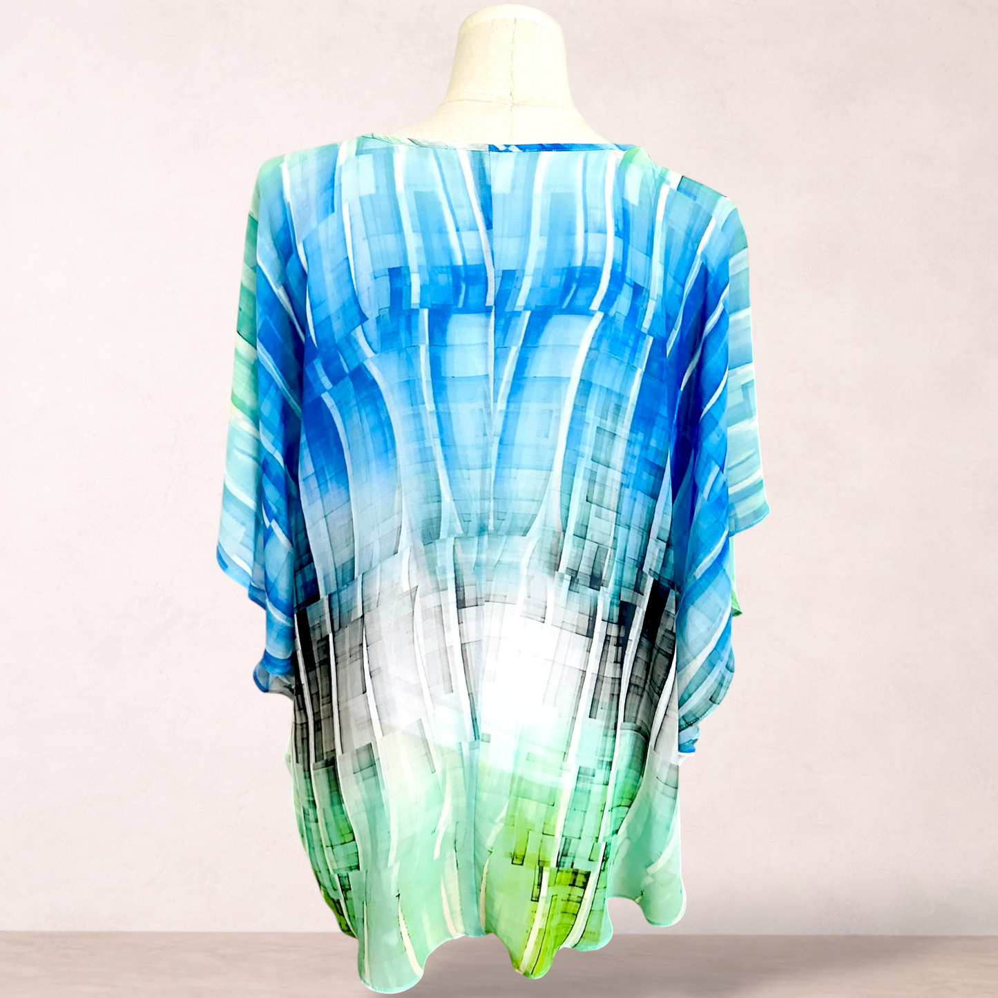Beme Ombre Kaftan Tunic Top | Plus Size 16
