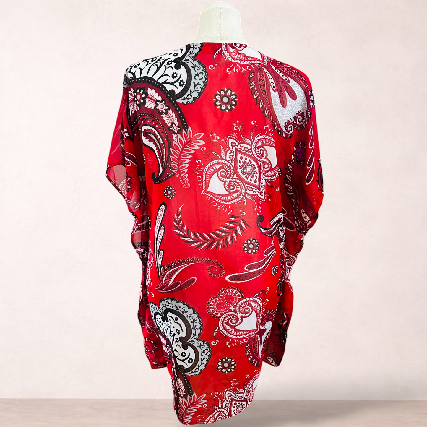Millers Red Paisley Cover-up Tunic | Size 14