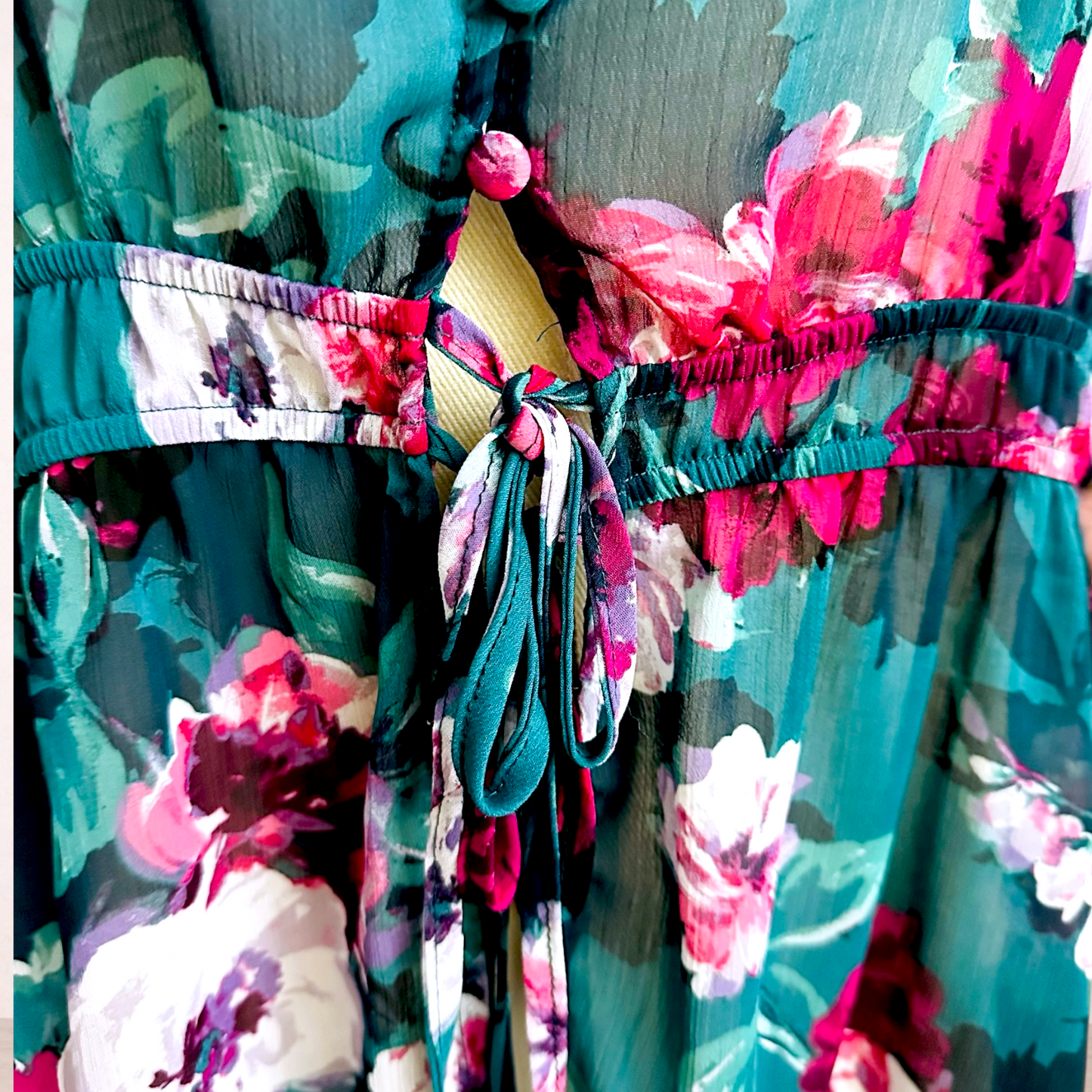 Autograph Floral Chiffon Overlay Tunic | Plus Size 22