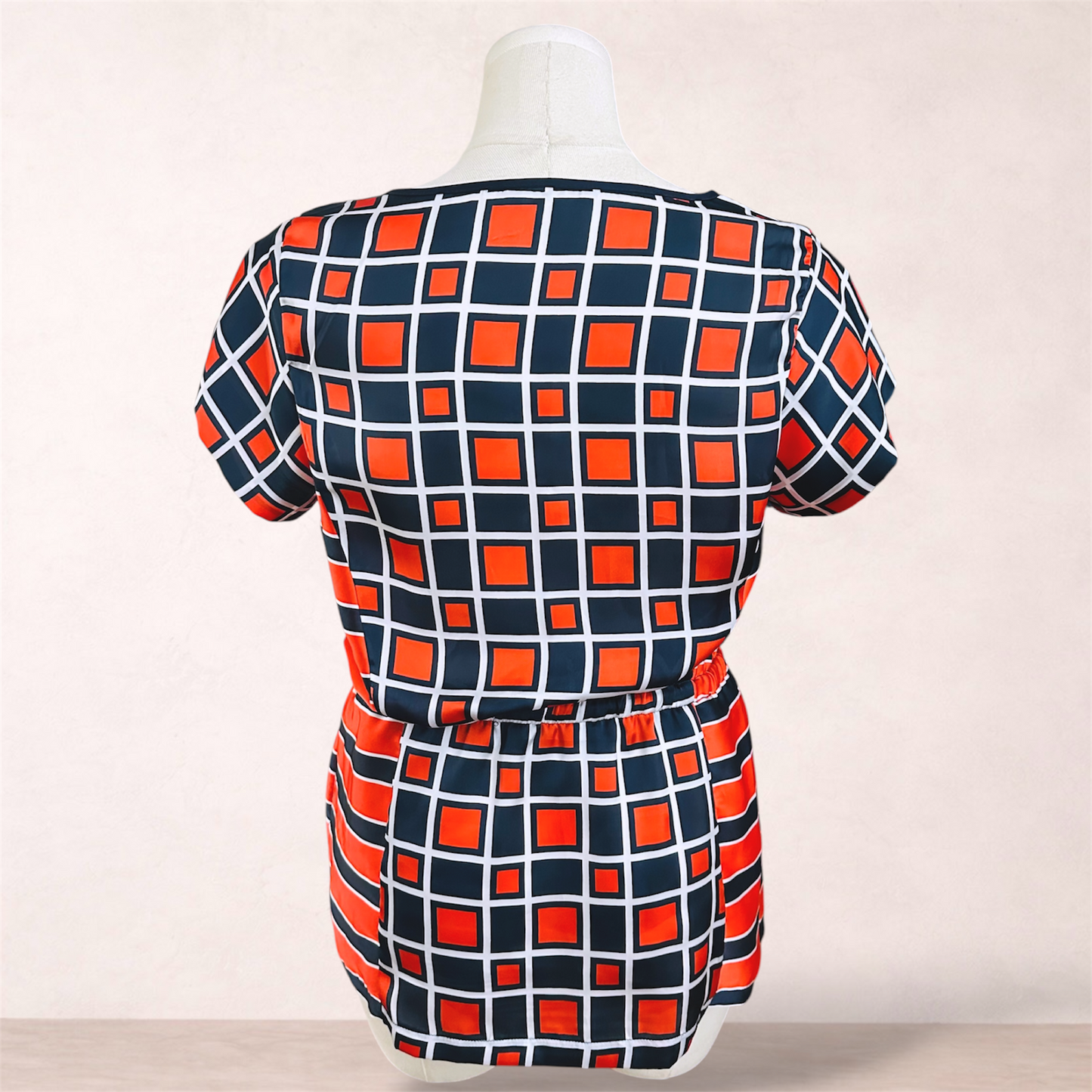 Suzanne Grae Print Drawstring Top | Size 16