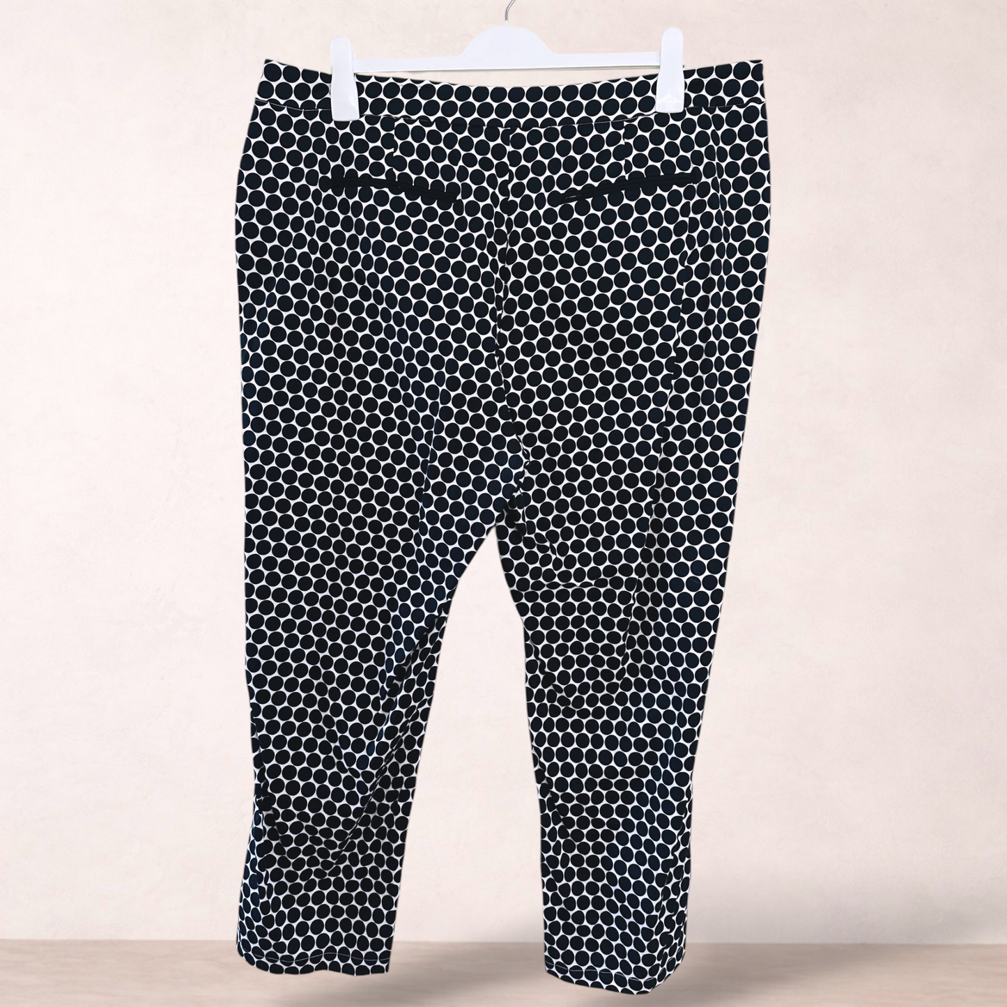 Yarra Trail Black Spotty Dress Pants | Size 18