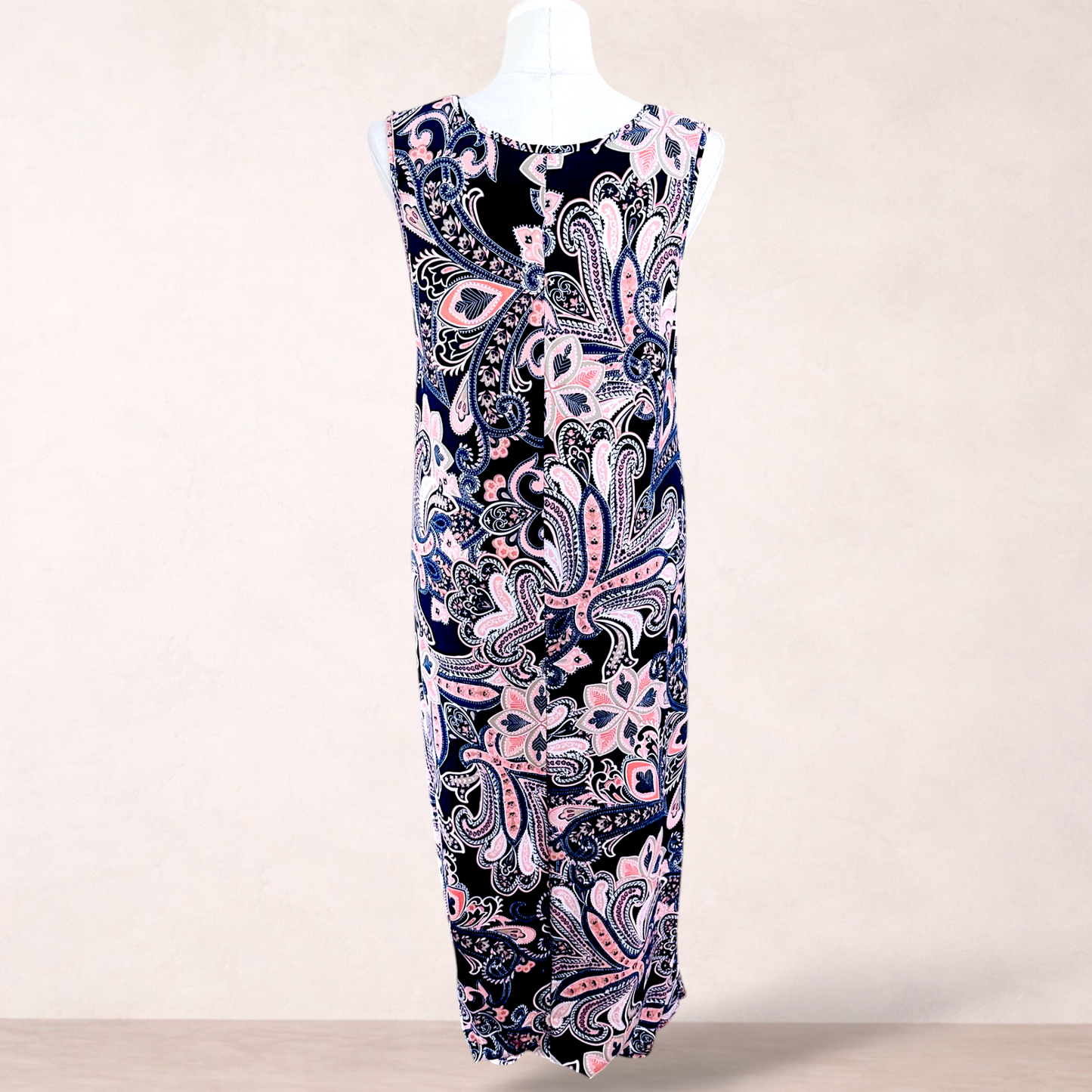Favourites Black Print Paisley Maxi Dress | Size 20