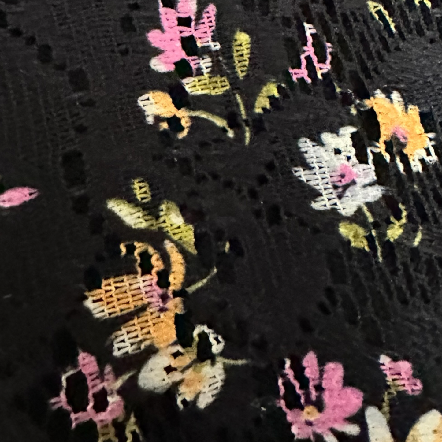 Caroline Morgan Black Lace Floral Dress | Size 14