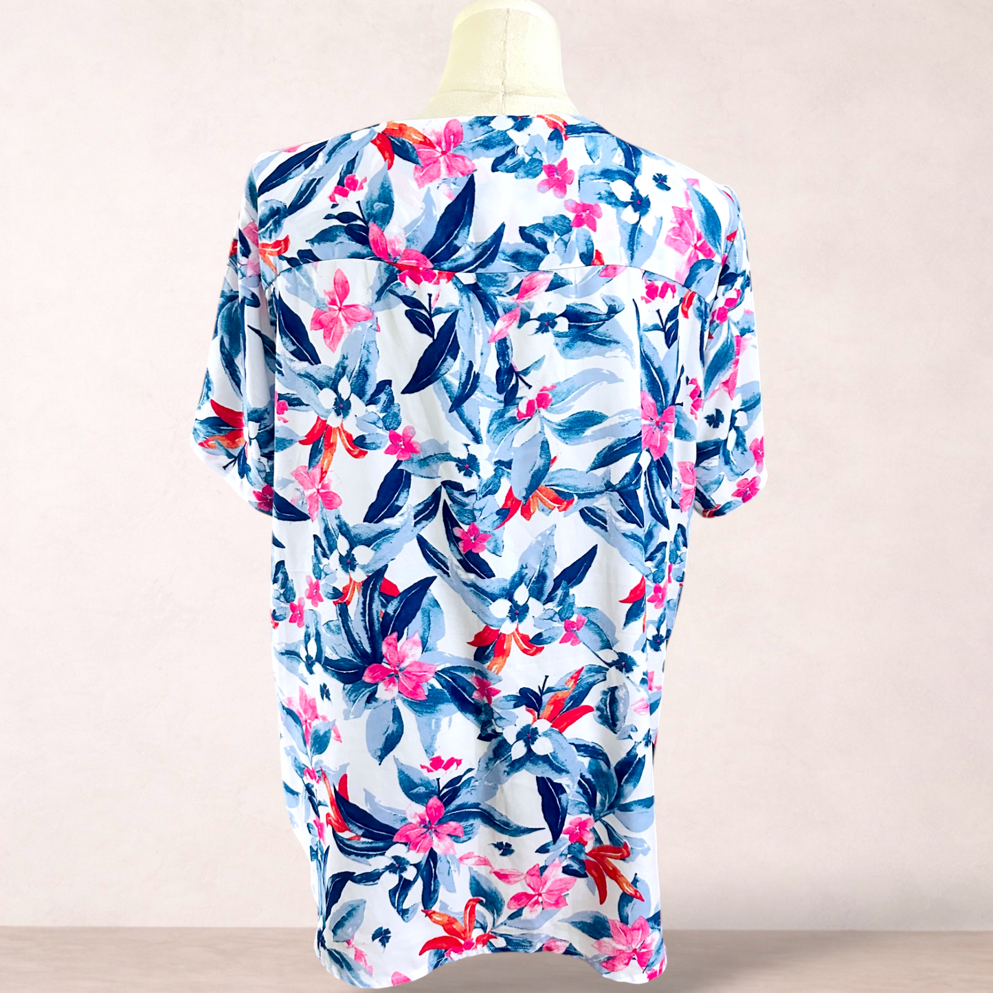 Millers White Floral Tropical Top | Size 22