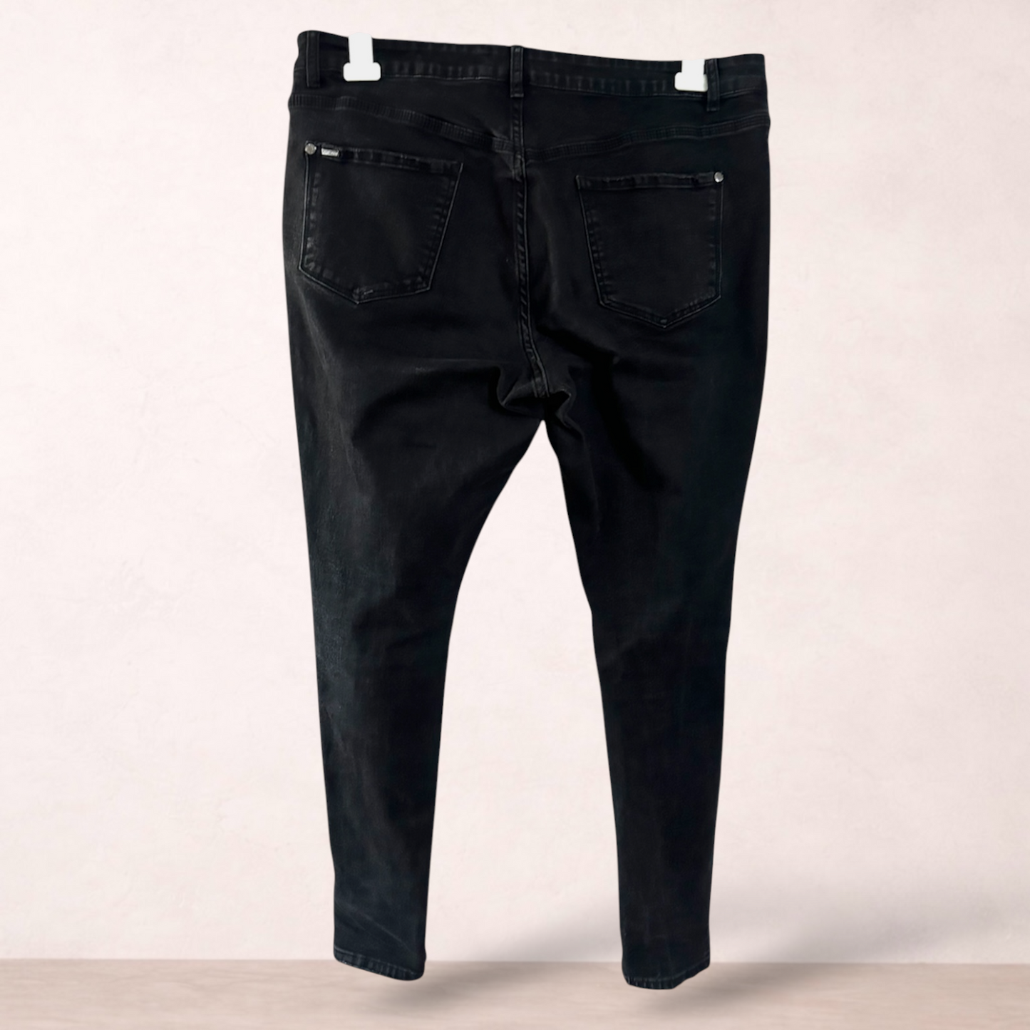 City Chic Black Mid-Rise Skinny Jeans | Plus Size 16