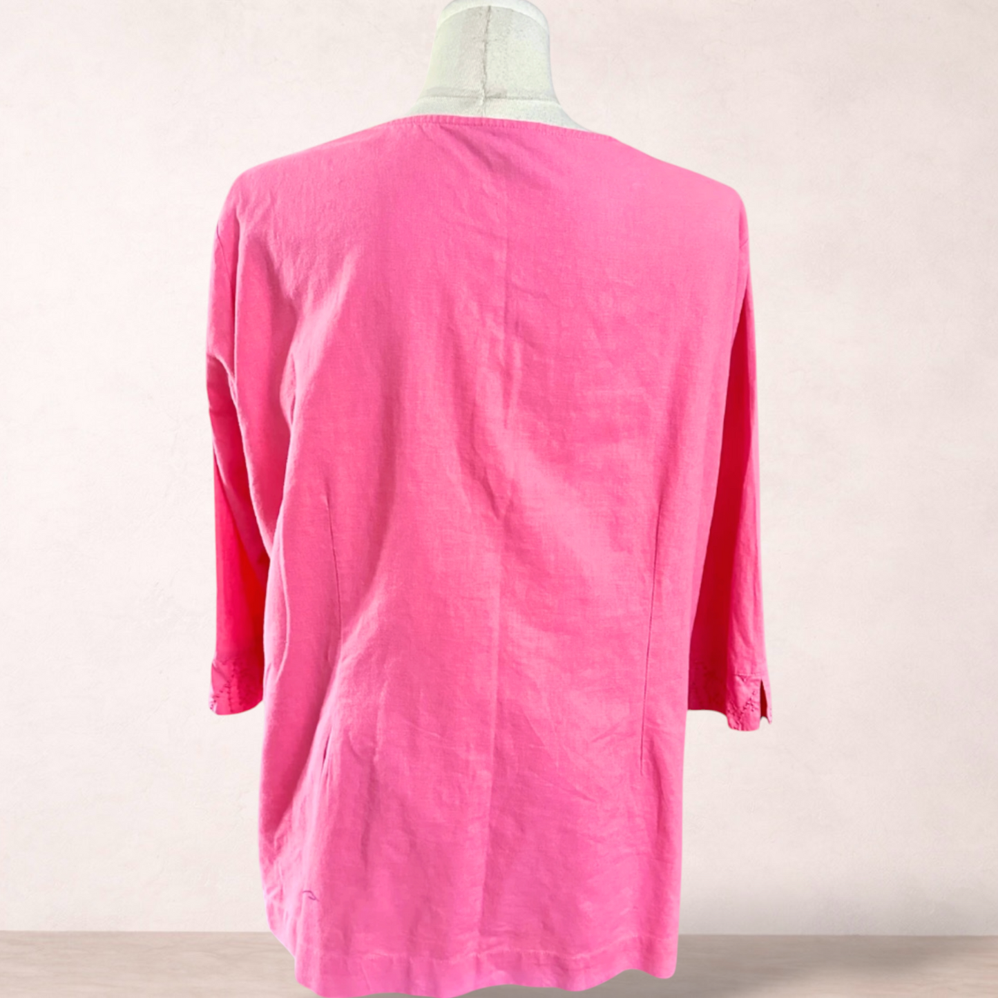 Autograph Pink Embroidered Top | Plus Size 20