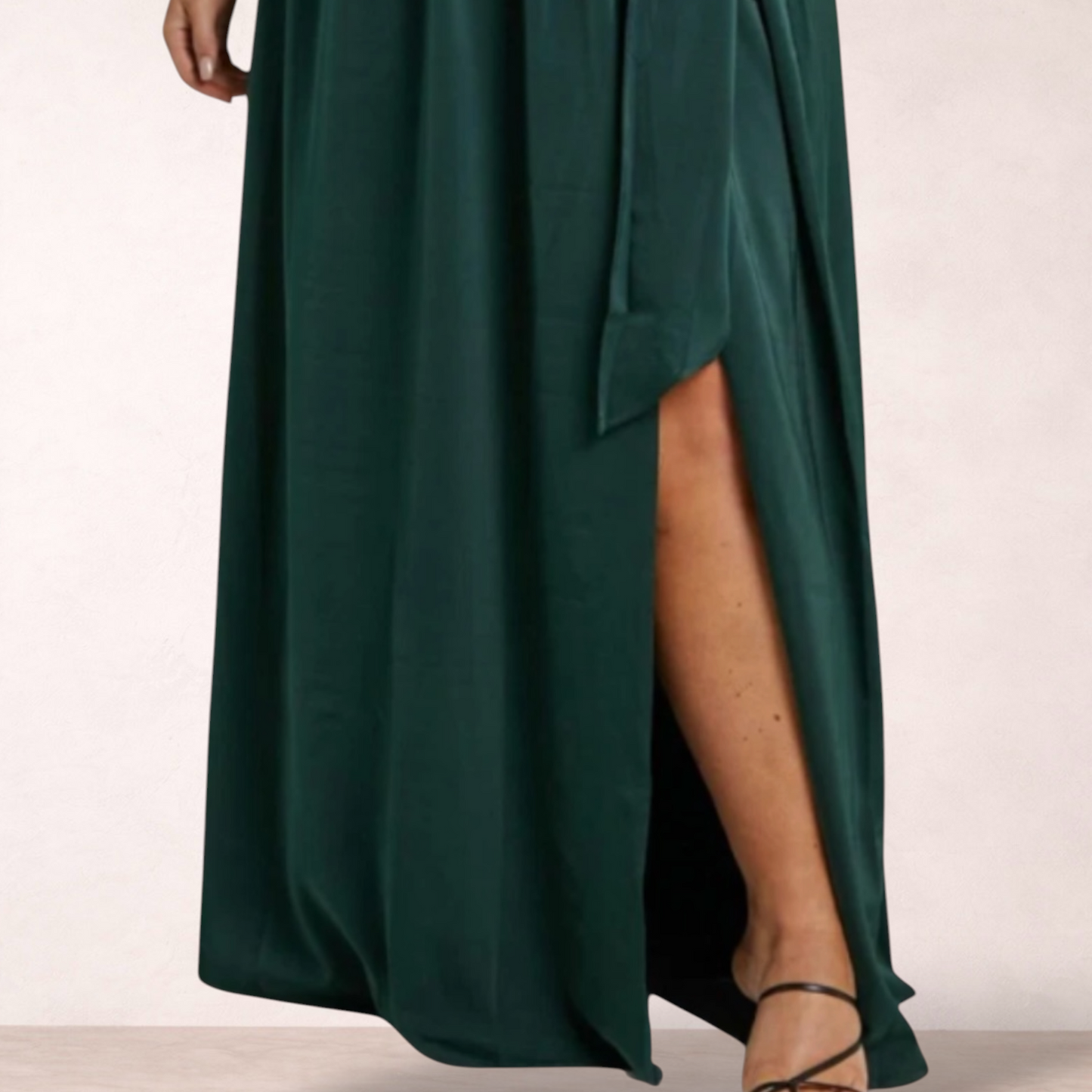 Showpo Emerald Green Satin Maxi Dress | Size 20 | New with tags