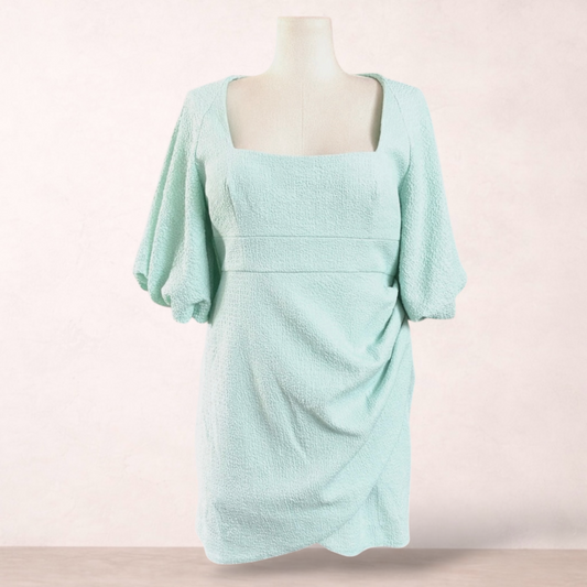 Sheike Seafoam Balloon Sleeve Dress | Size 16 | New with tags