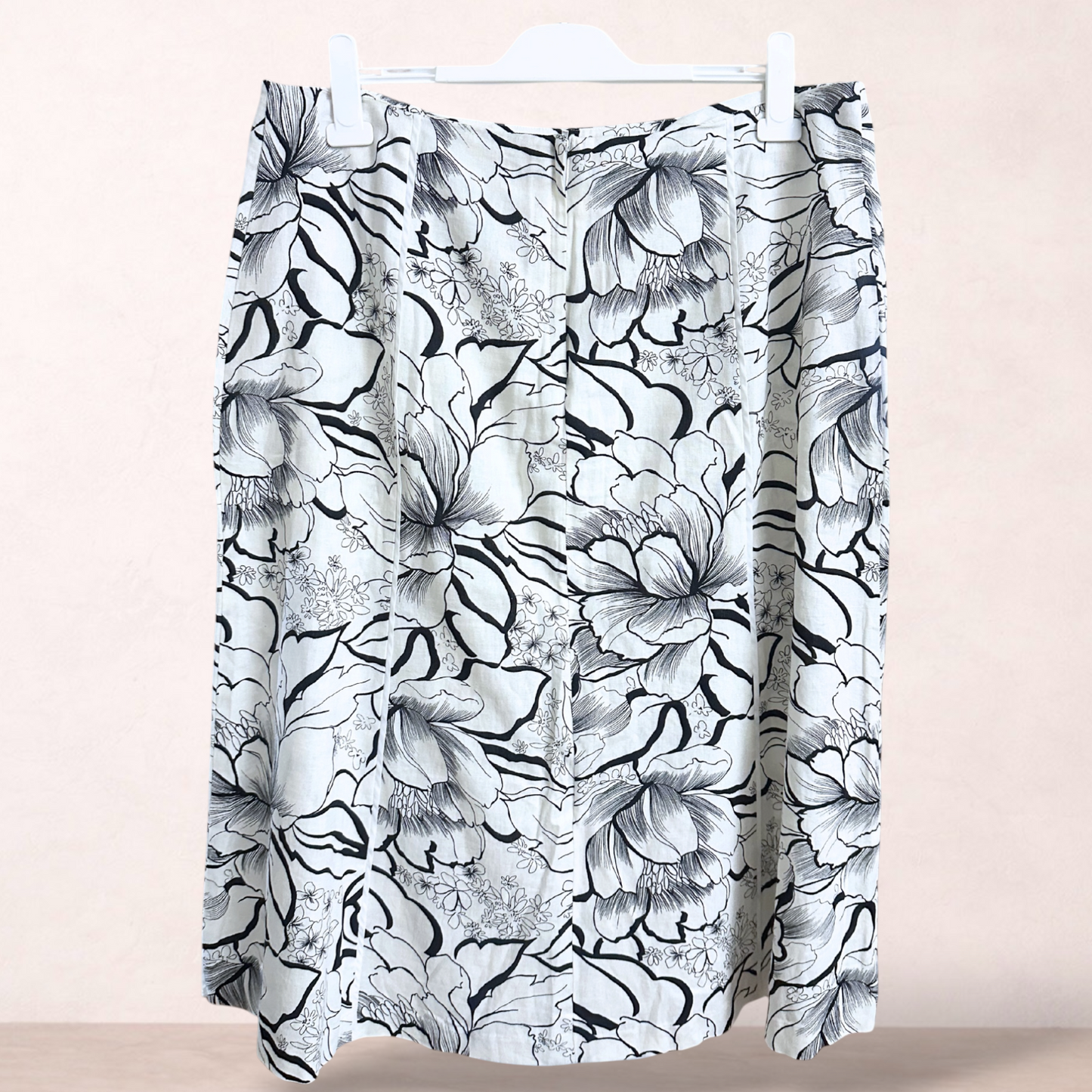 Noni B Linen Blend Midi Skirt | Size 18