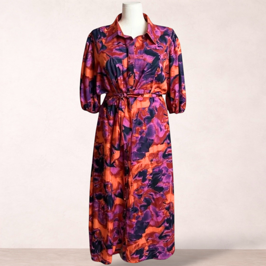Sao By Dee Magenta Print Maxi Dress | Plus Size 22