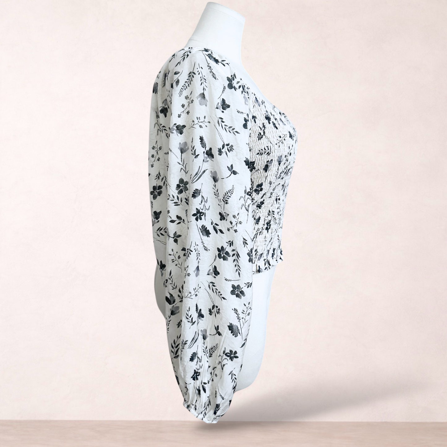 City Chic Floral Shirred Top | Plus Size L/20 | New with tags