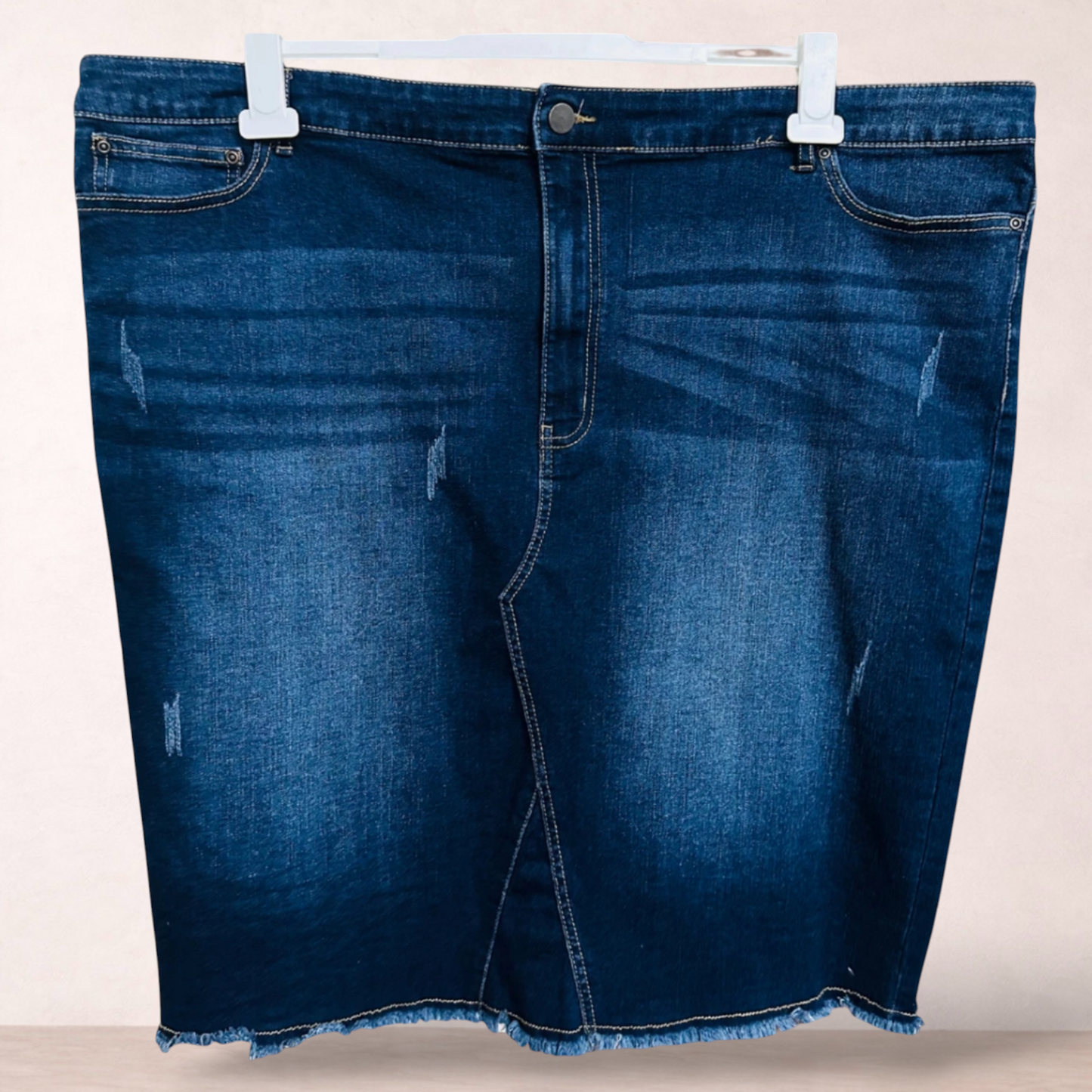 Avenue By City Chic Blue Denim Skirt | Plus Size 24