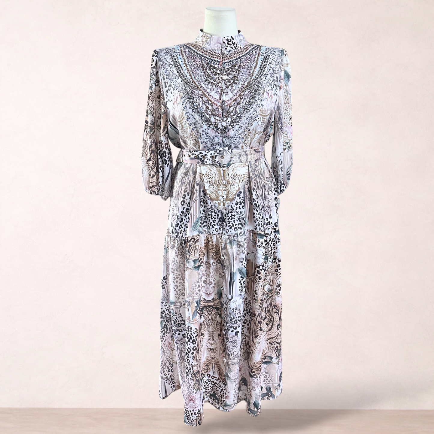 Gems Embellished Maxi Dress | Plus Size 14