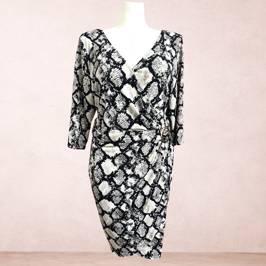 Crossroads Animal Print Dress | Plus Size 22