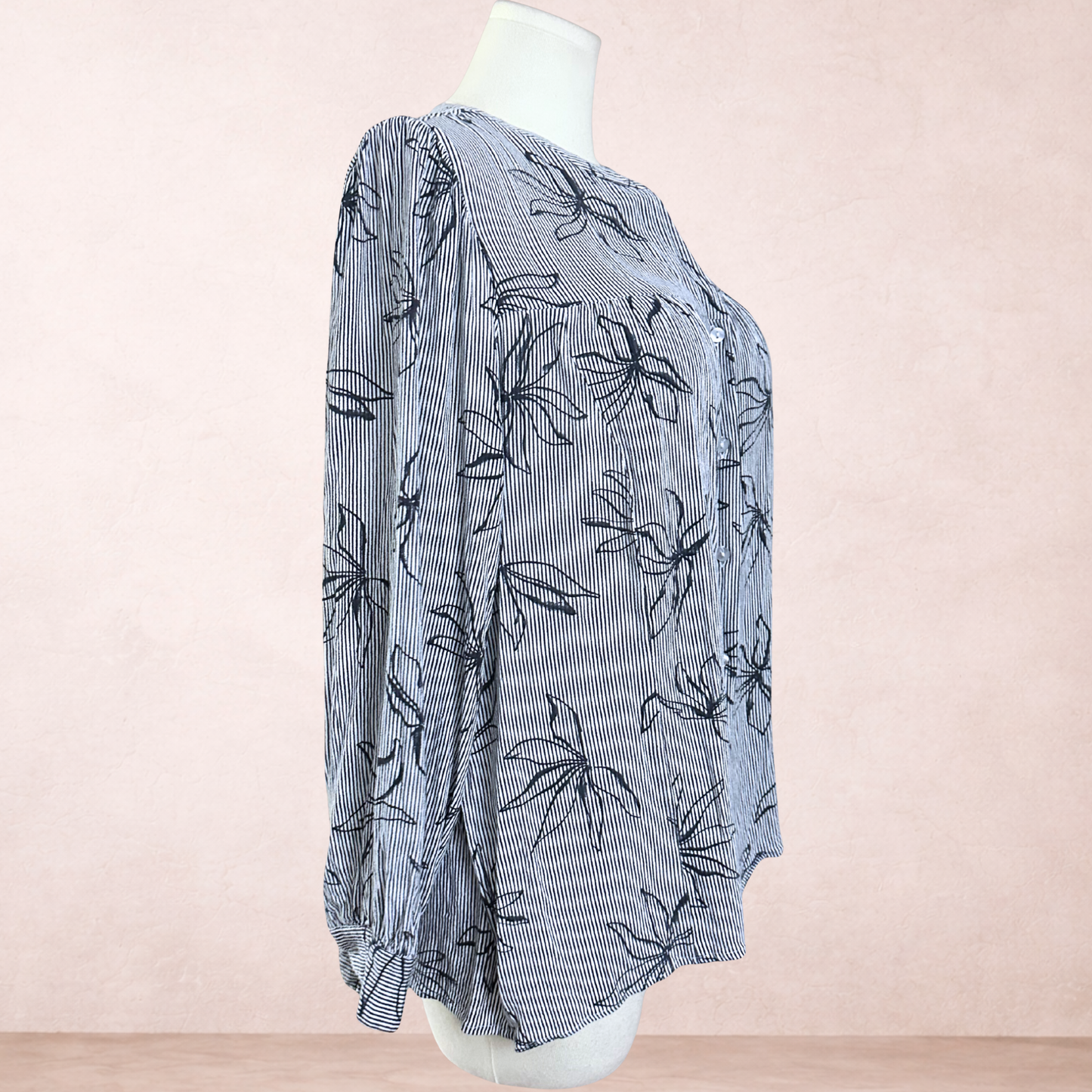Regatta Striped Floral Blouse | Plus Size 20
