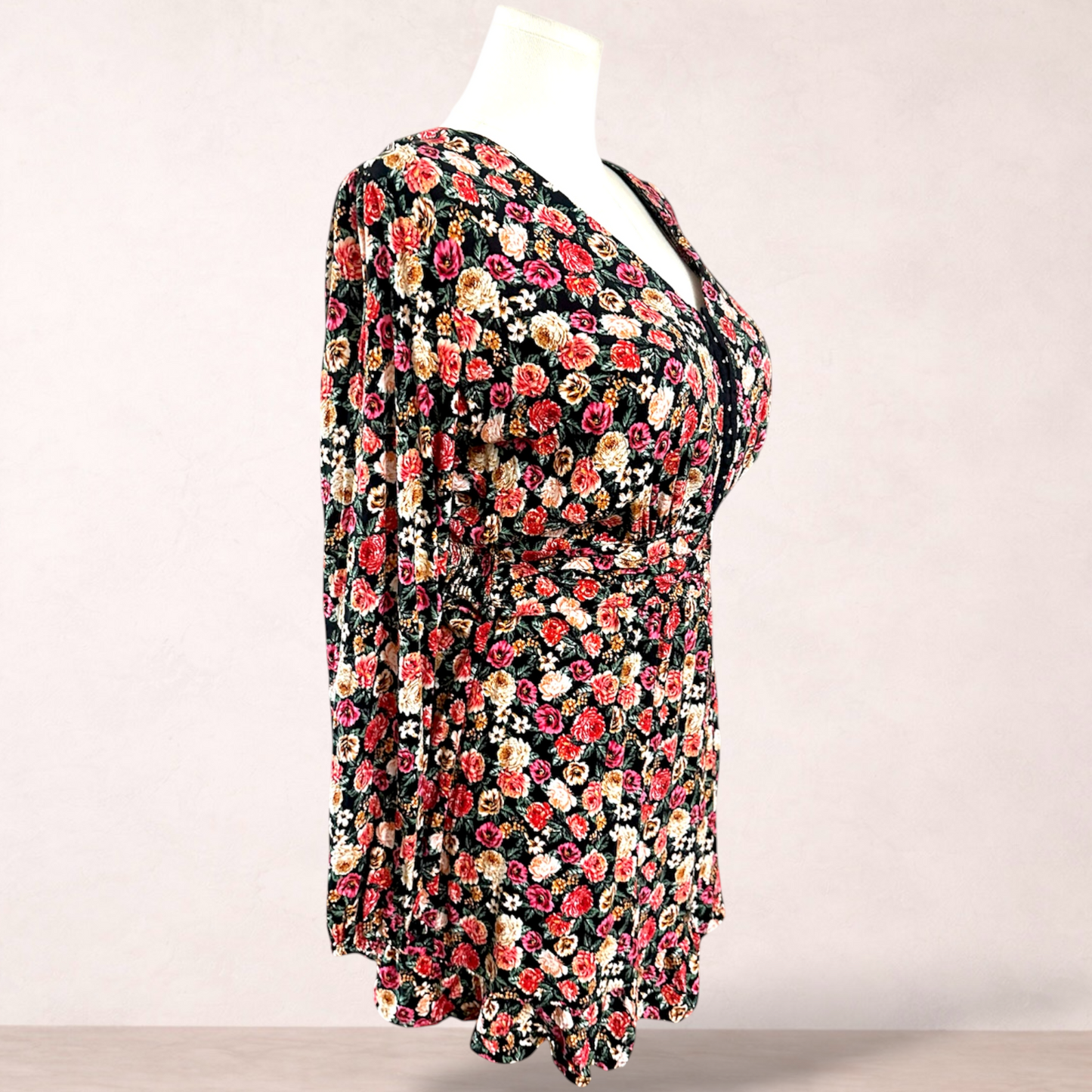 CCX By City Chic Floral Short Dress | Plus Size XS/14