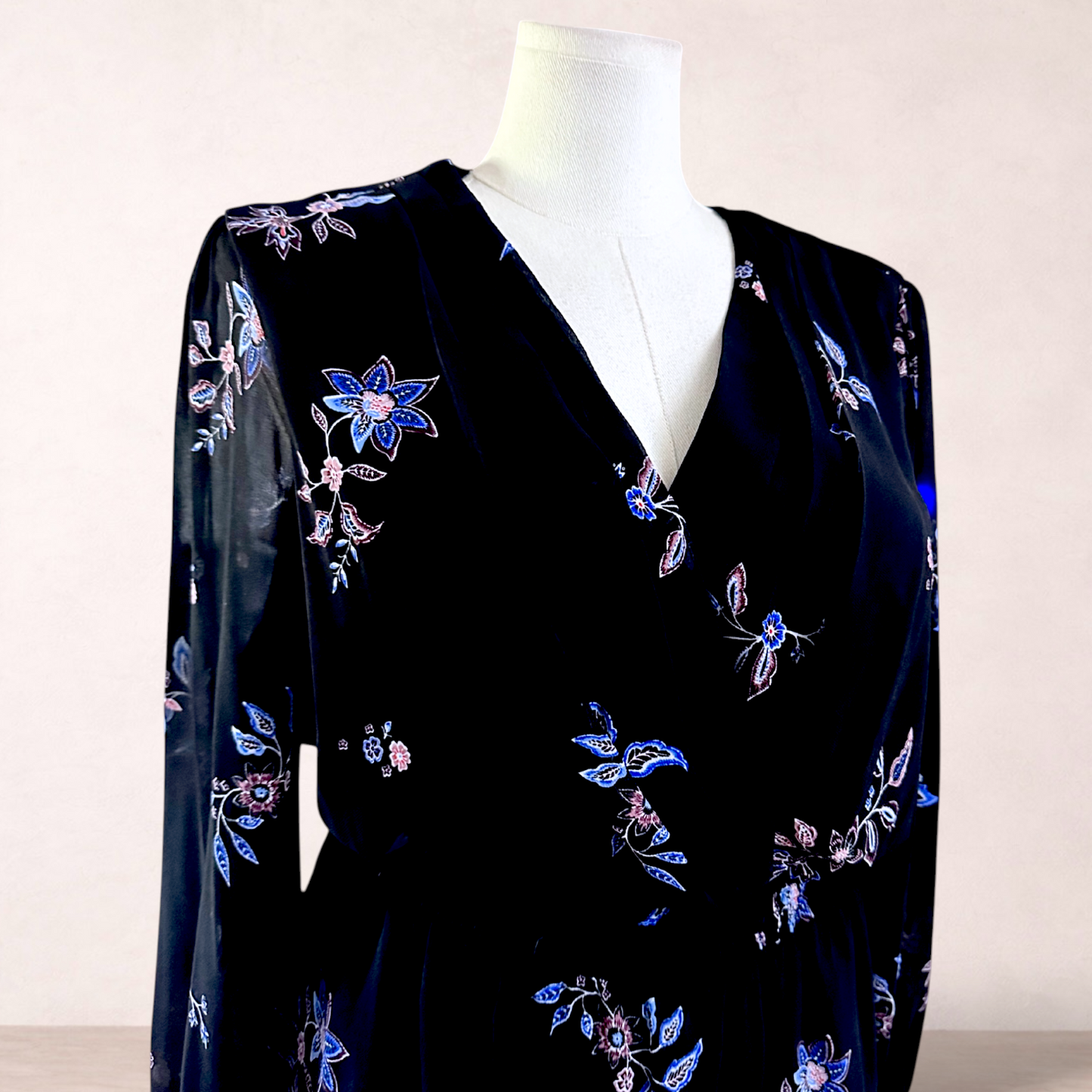 Tokito Curve Black Floral Dress | Plus Size 20