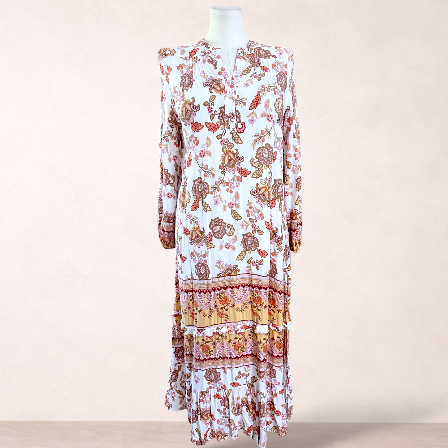 Jaase Boho Floral Maxi Dress Size | XL 16/18