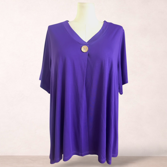 Autograph Purple Top | Plus Size L 20/22 | New with tags