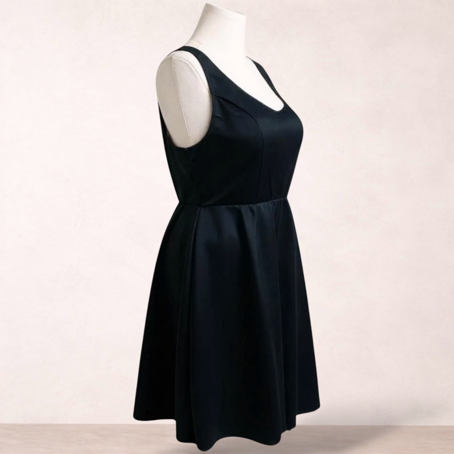 You & All Black Fit & Flare Dress | Plus Size 20