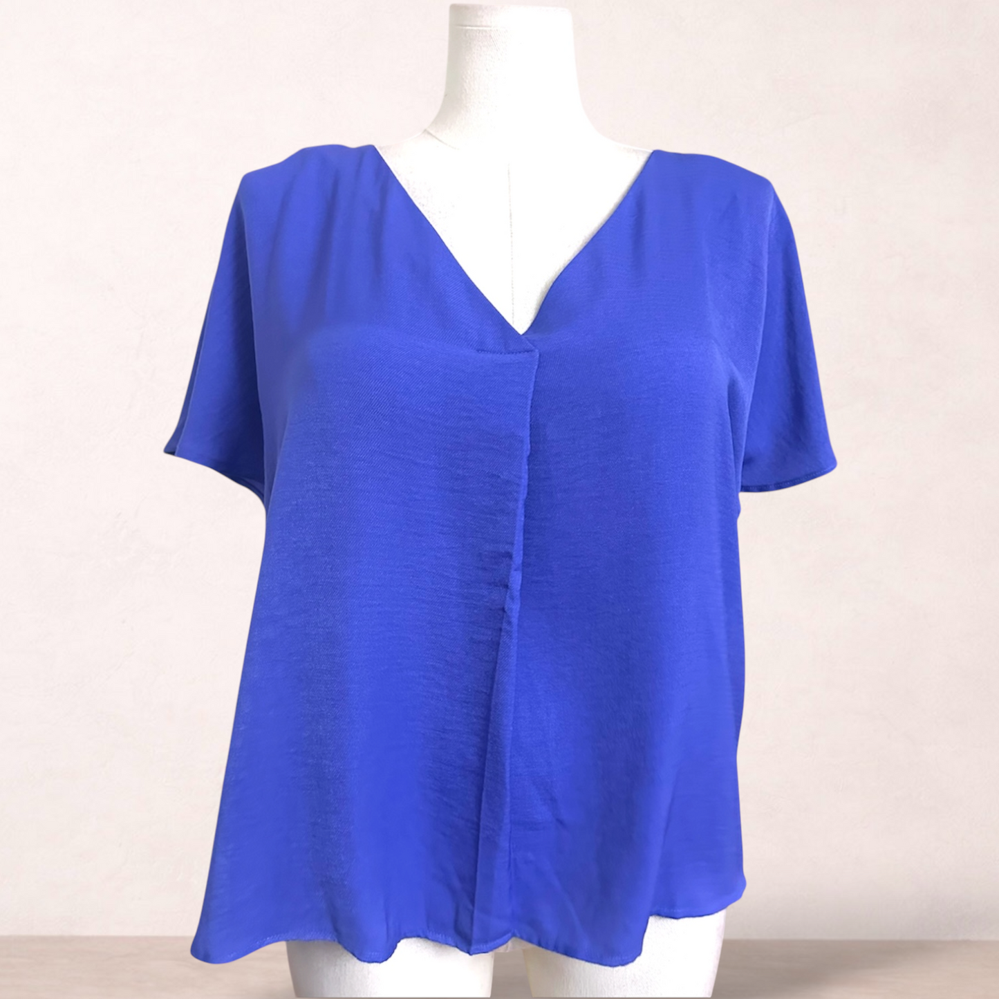 Preview Blue Short Sleeve Top | Size 18