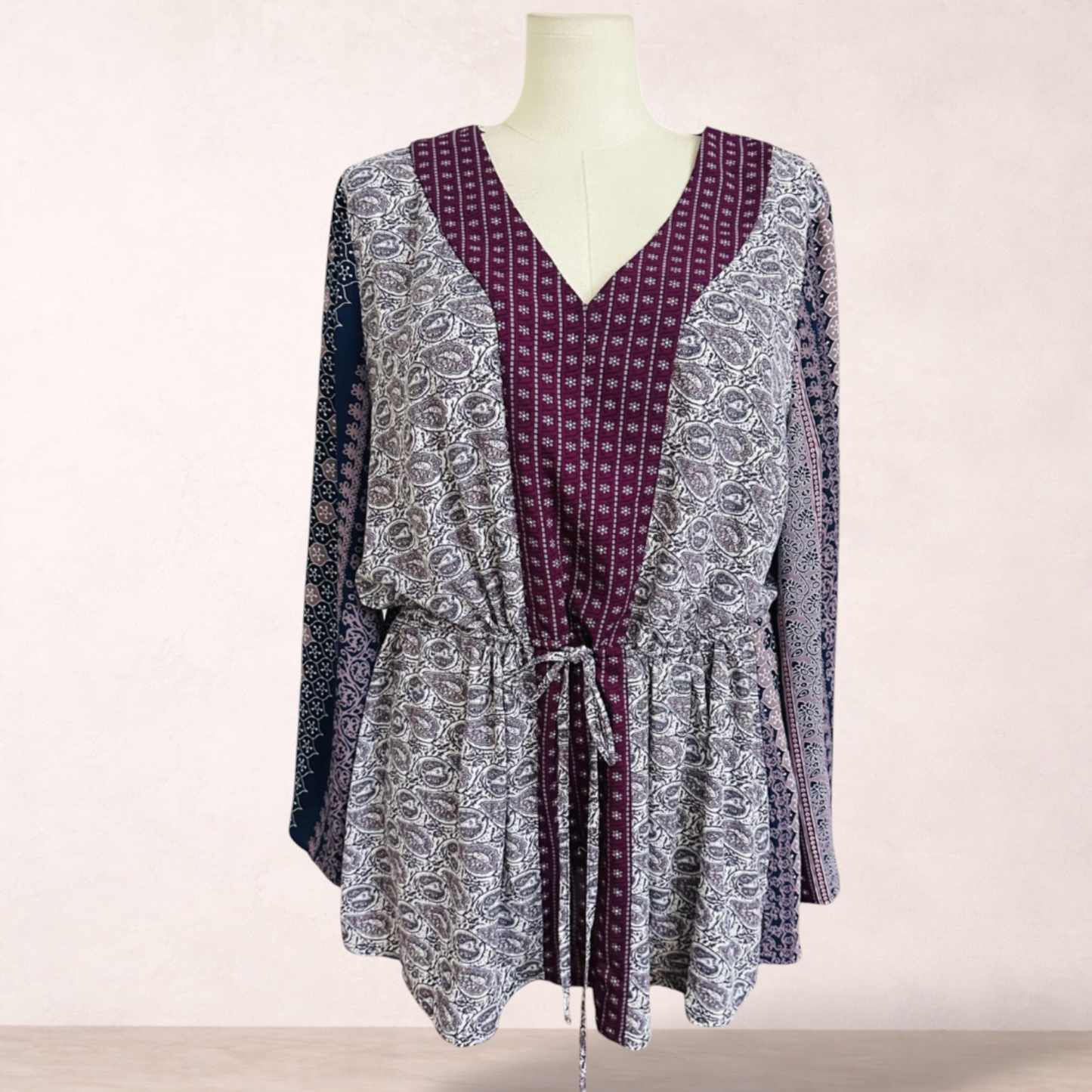 Beme Boho Print Top | Plus Size 24