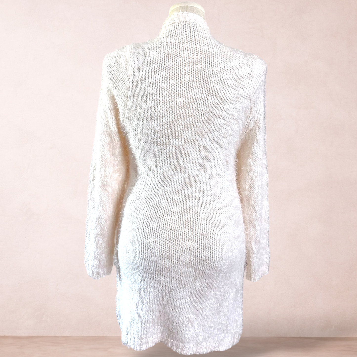 Autograph Fluffy Pink Cardigan | Plus Size L/XL