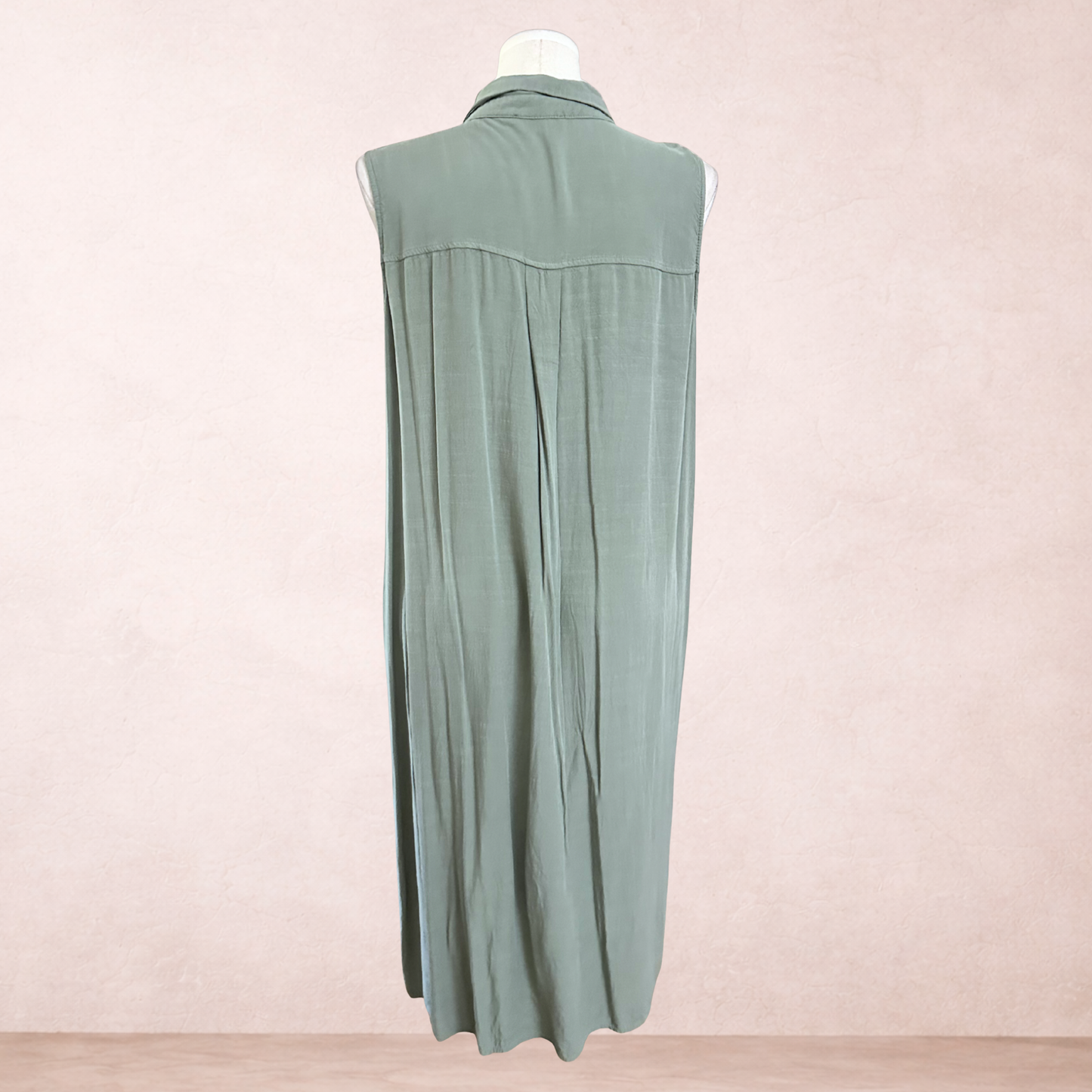 Bellecurve Sage Green Shirt Dress | Plus Size 20