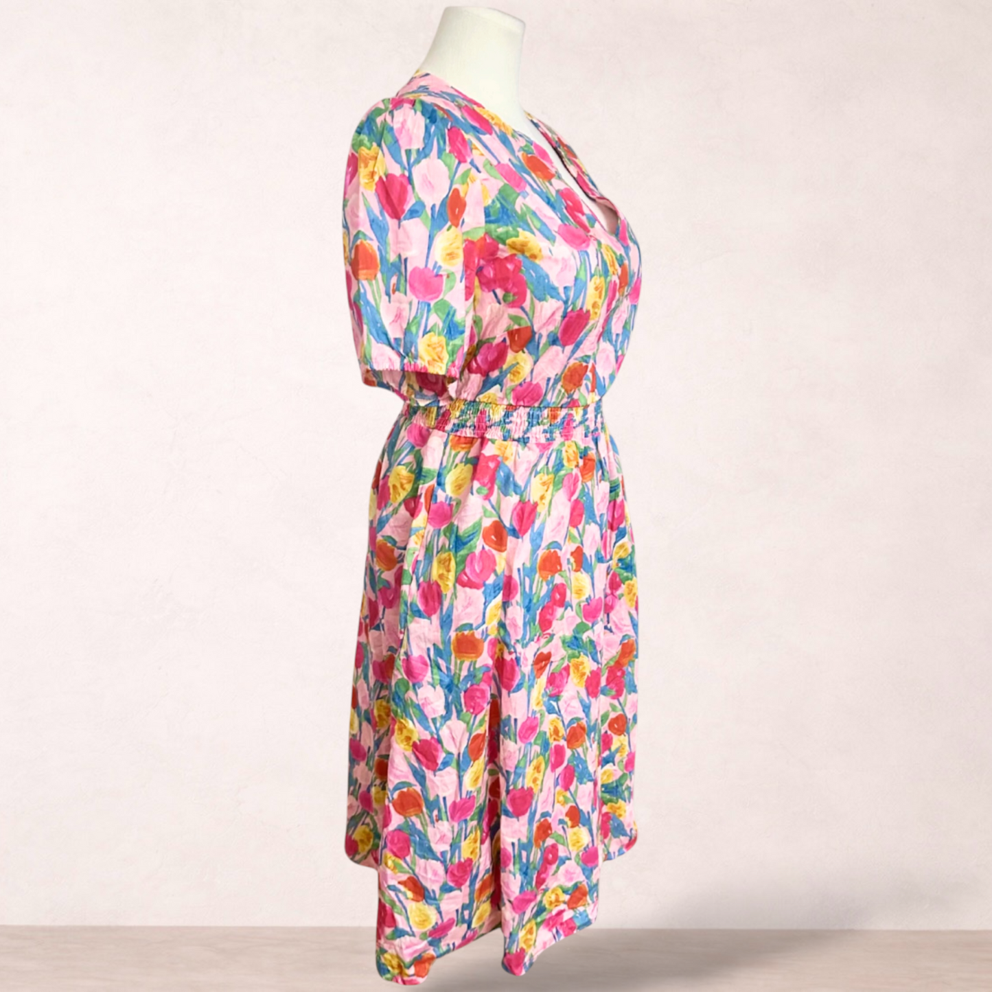 Bloomchic Tulip Print Midi Dress | Size 18-20 | New with tags