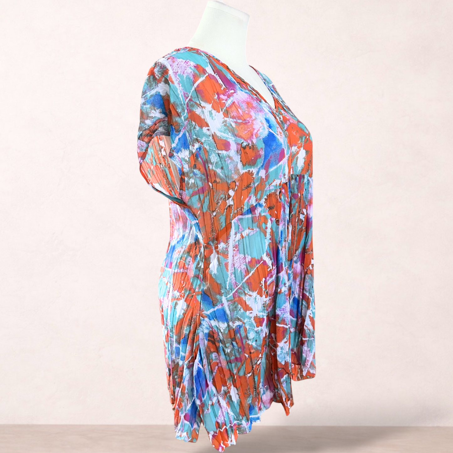 Taking Shape Crushed Print Tunic | Plus Size 14
