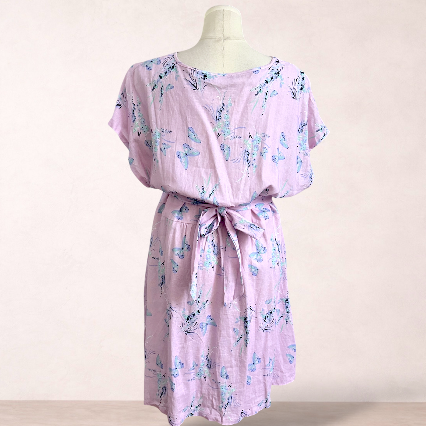 Sara Pink Floral Button Dress | Plus Size 16