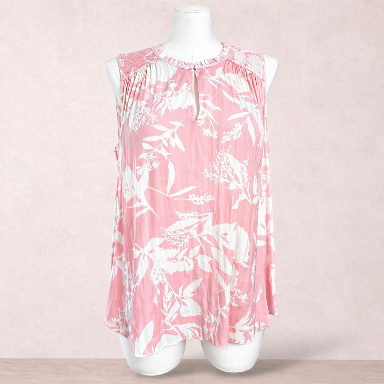 Witchery Pink Floral Blouse Top | Size 14