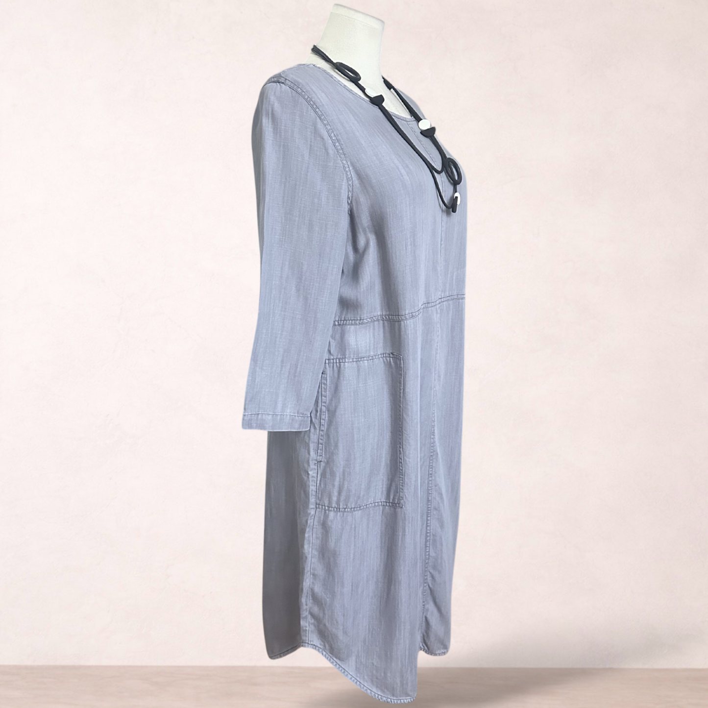 Regatta Soft Grey Pocket Midi Dress | Size 16