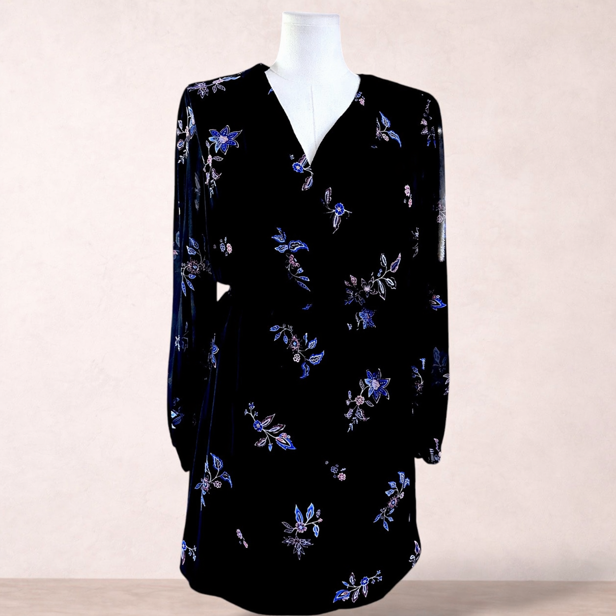 Tokito Curve Black Floral Dress | Plus Size 20