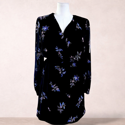 Tokito Curve Black Floral Dress | Plus Size 20