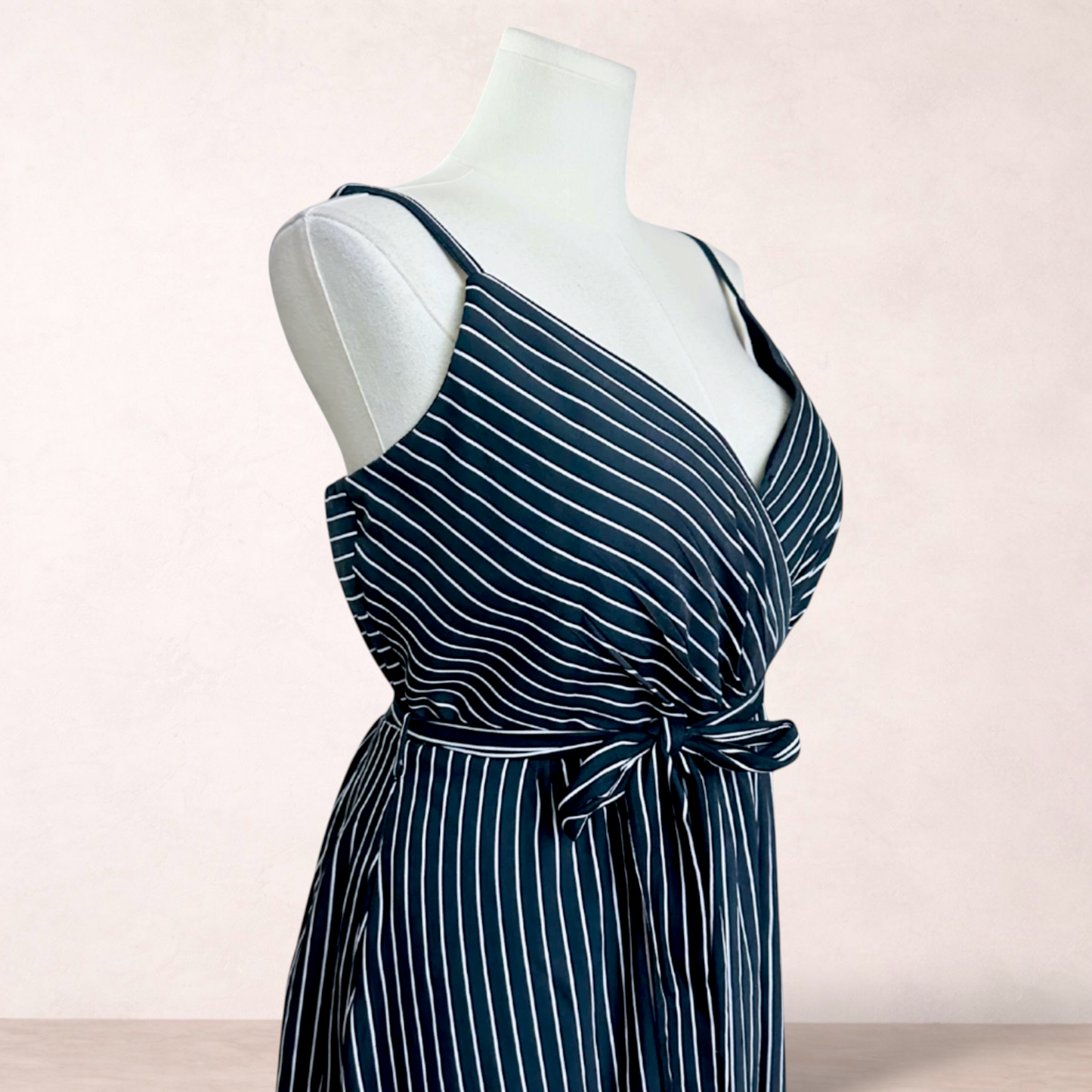 City Chic Stripe Midi Dress | Plus Size XS/14 | New with tags