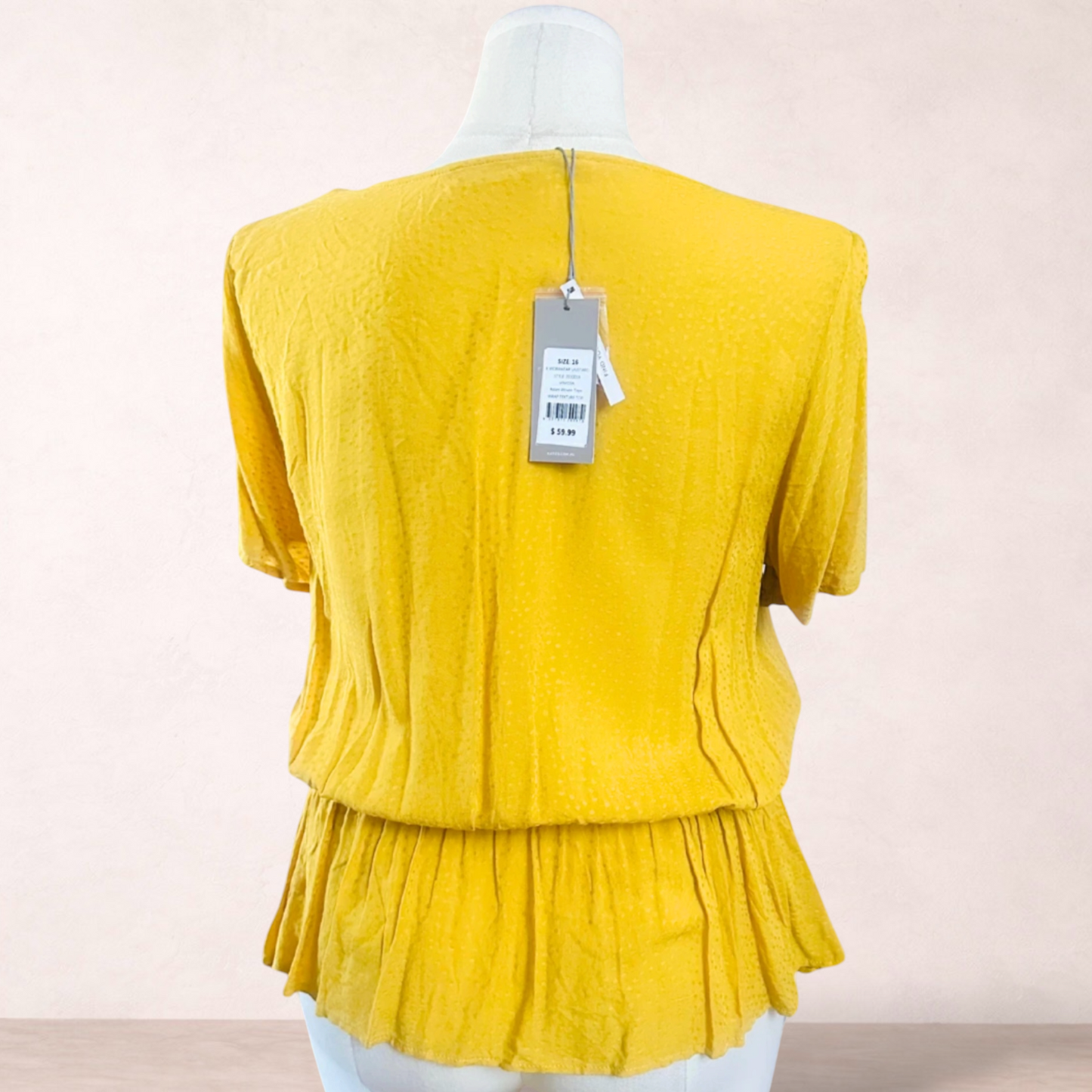 Katies Mustard Top | Size 16 | New with tags