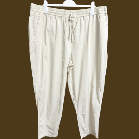 Sussan Beige Drawstring Pants | Size 20